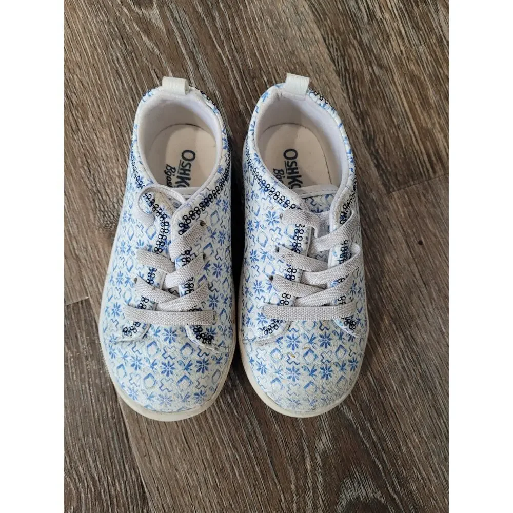 OshKosh Blue Slip on Shoes size toddler‎ 8 #4